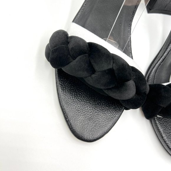 Kaanas‎ Womens Soho Chunky Velvet Braided Block Heel Sandals Heels Shoes 9M - Picture 3 of 13
